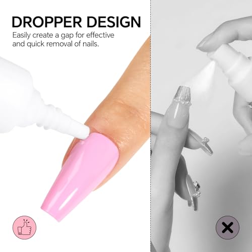 Luckyfairy Extra Short Almond Nail Tips, 240pcs Soft Gel Pre-Shaped Acrylic Fake Nails, Half Matte Full Cover Clear Gelly Press on Flase Nail Tips for Extension Nail Manicure Home DIY 12 Sizes