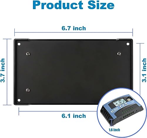 100A MPPT Solar Charge Controller, 12V/ 24V Solar Panel Battery Intelligent Regulator with Dual USB Port, LCD Display and Timer Setting ON/Off Hours