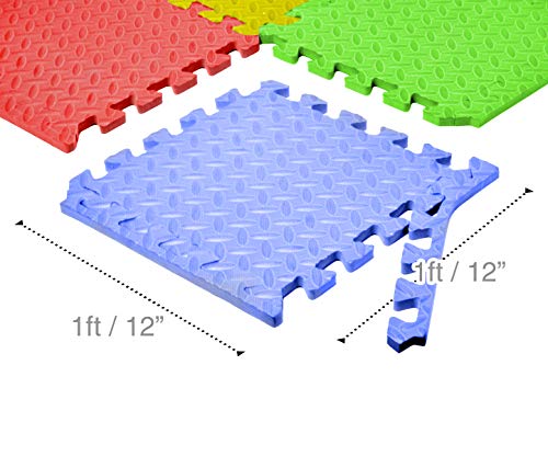 VViViD Gray Interlocking EVA Foam Floor Mat Tile Pack