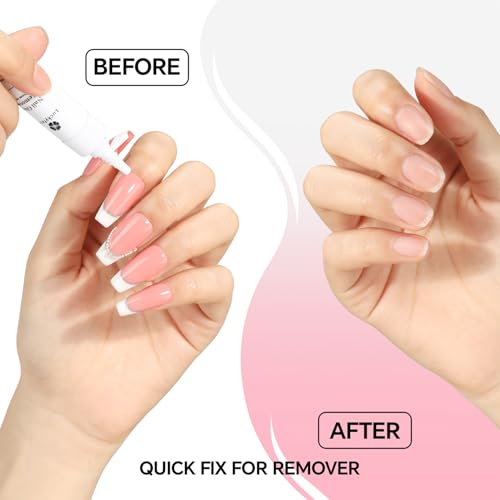 Luckyfairy Extra Short Almond Nail Tips, 240pcs Soft Gel Pre-Shaped Acrylic Fake Nails, Half Matte Full Cover Clear Gelly Press on Flase Nail Tips for Extension Nail Manicure Home DIY 12 Sizes