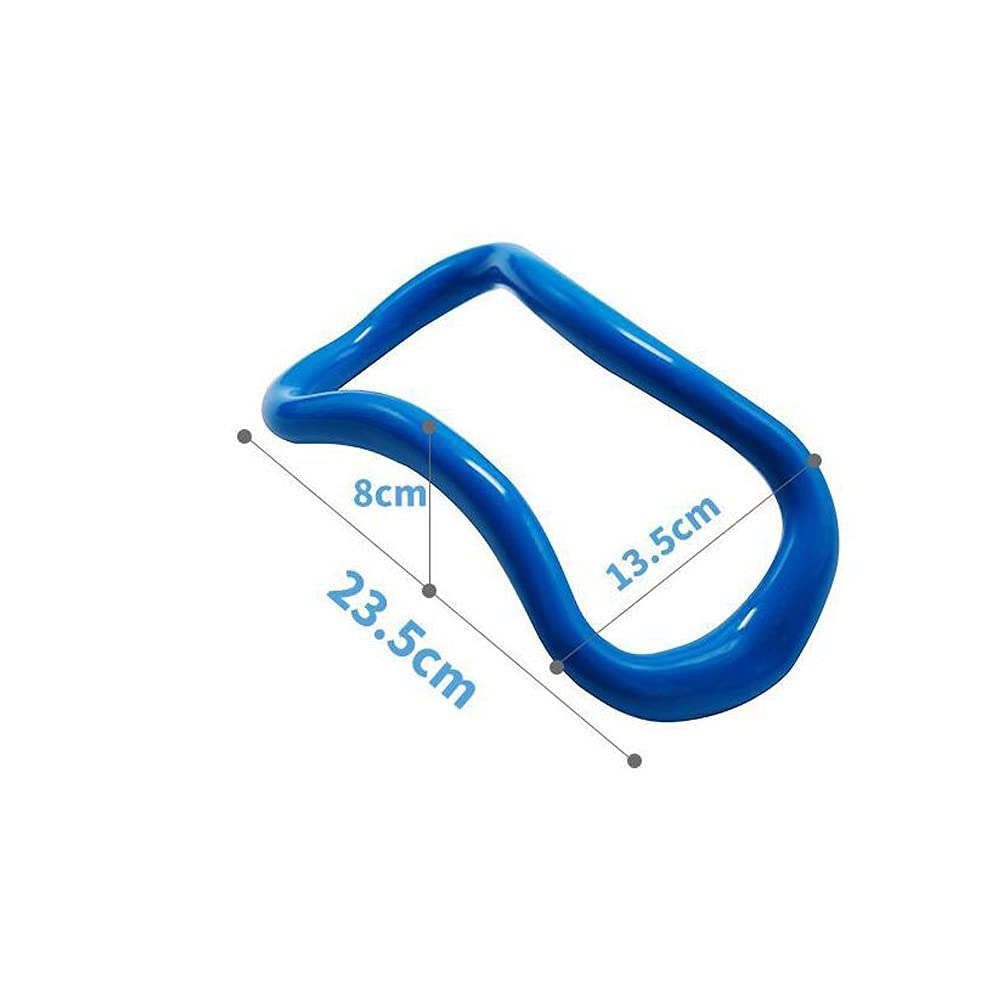 MINGYNS Yoga Ring for Leg Calves,Fitness Circle for Back Toning Thighs Abs and Legs,Training Ring for Yoga, Mobility, Pilates,Gymnastics Exercise Workout (Yellow)