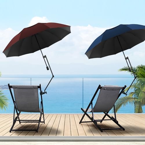 Heavy Duty Umbrella Holder - Adjustable Clamp, Deck Mount, Universal Stand for Mobility, Patio, Stroller, Wheelchair, Beach Chair (Rod only)