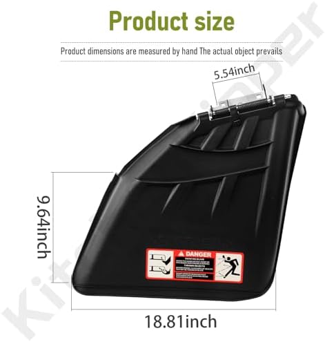 AUC11996 Discharge Chute Kit Compatible with John Deere D 100 105 110 120 130 140, E 100 110 120, X 126 166, Z 225 245, LA 115 125 135, for 42" 48" Lawn Tractors GY22100, GY20443, GY21901, GY22029