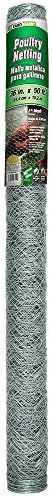 YARDGARD 308475B 3 Foot x 50 Foot 2" Mesh Poultry Netting