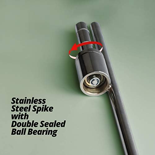 Anley 19.5-inch Ground Stake - Stainless Steel Spike with Sleeve Bearing - Fits Flutter Banner Flag Poles with a 0.65" Inner Diameter - Feather Flagpole and Flag not Included, Stake Only