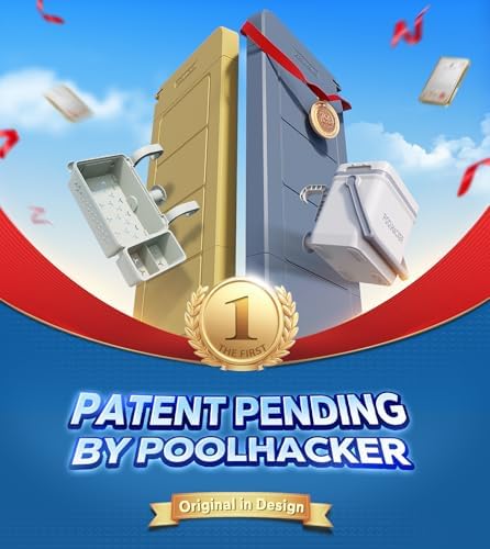 Poolside Bar, [Original] Swim Up Bar Exclusively for Above-Ground Round Pools. Patio Poolside Table Smart Fold Easy Maintenance, Weather Resistant Stable Tabletop (Amber Brown)