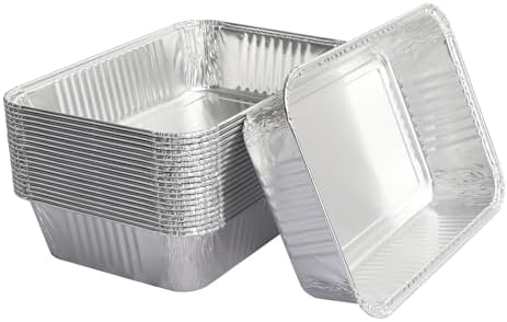 BBQ-PLUS 20 Pack Drip Pan Liners for Ninja Woodfire Outdoor Grill Pro XL and Pro Connect XL Disposable Aluminum Foil Grease Tray for Ninja Woodfire OG850 OG951 Series