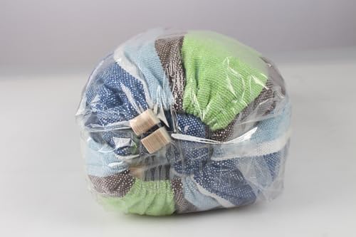 MOSFiATA Hammocks Portable Camping Hammock Upgraded 550lb Comfortable Fabric Hammock with Two Anti Roll Balance Beam and Sturdy Tree Straps for Camping, Patio, Backyard, Outdoor （Light Green）