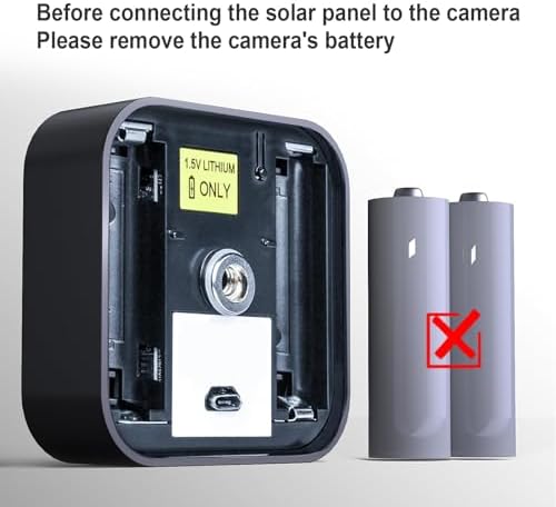 Solar Panel for Blink Camera, 4W Solar Panel Compatible with Blink Outdoor 3 (3rd Gen), XT XT2 Camera, Solar Charger for Camera Outdoor with Adjustable Mount, 13.12ft Charge Cable, IP65 Waterproof