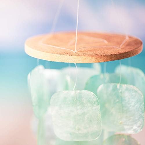 Solange & Frances Wind Chimes for Outside, Sea Glass Windchimes for Outside, Gifts for Mom, Ideal Gifts for Women who Have Everything, Outdoor Summer Decor