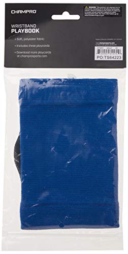 CHAMPRO unisex adult Triple Wristband Playbook, Royal, US