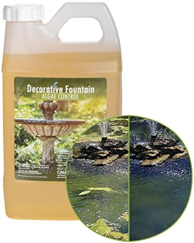 Fountain Algaecide and Clarifier - 64oz - Kills and Inhibits All Types of Algae Growth, Formulated for Small Ponds and Water Features, Treats up to 64,000 Gallons