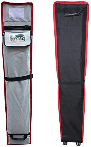 Eurmax USA Heavy Duty Wheeled Bag Pop up Canopy Tent Universal Rolling Storage Bag with Handles for 10x10 Canopy Instant Tent(Light Grey)