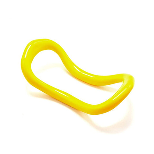 MINGYNS Yoga Ring for Leg Calves,Fitness Circle for Back Toning Thighs Abs and Legs,Training Ring for Yoga, Mobility, Pilates,Gymnastics Exercise Workout (Yellow)