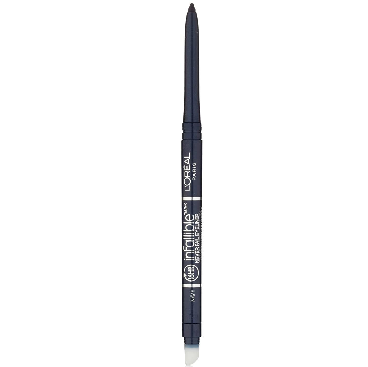 L'Oreal Paris Makeup Infallible Never Fail Original Mechanical Pencil Eyeliner with Built in Sharpener, Navy, 0.008 oz.