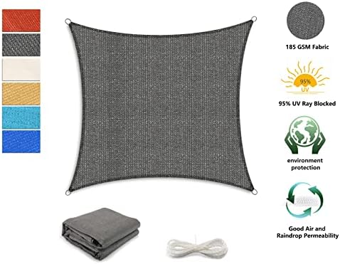 Tronssien Rectangle 10'x13' Sun Shade Sail,95% UV Blockage Canopy Awning for Outdoor Patio and Garden, Yard Activities