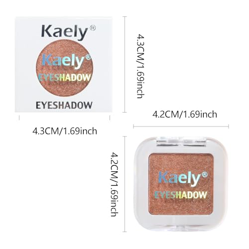 evpct Single Cream Eye Shadow Makeup Pallette Brightener, Orchid Shimmer Glitter Metallic Highly Pigmented Monochrome Mini Eyeshadow Palette, Waterproof, Blendable, sombras en crema para ojos, 26