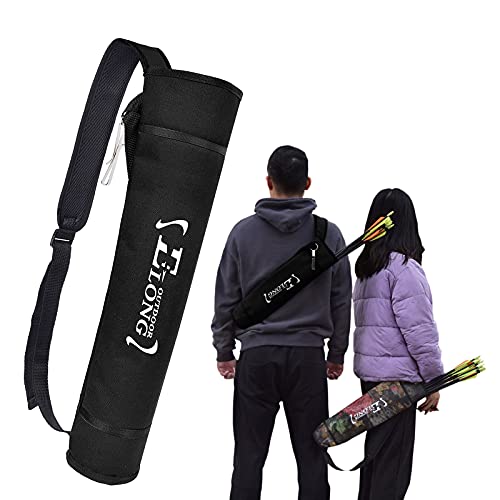 EOUS Archery Arrow Holder Youth Quiver for Kids Arrow Quiver Back and Hip Quivers Side Hip Arrow Bag,BLACK