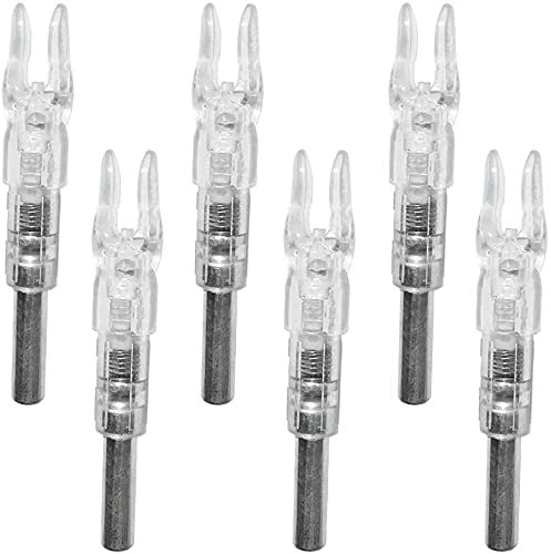 Reikawa New Nocks for Arrows with .244 Inside Diameter Nock Turn on Automatically When Shot,6 Pack