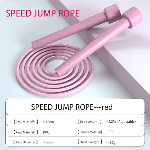 Kids Jump Rope, 3-Pack Set, Jump Rope for Kids 8-12, Beginners, and Adults - Lightweight, Tangle-Free, Adjustable PVC Rope - Jump Rope Kids, Jump Rope for Women (3 pcs)