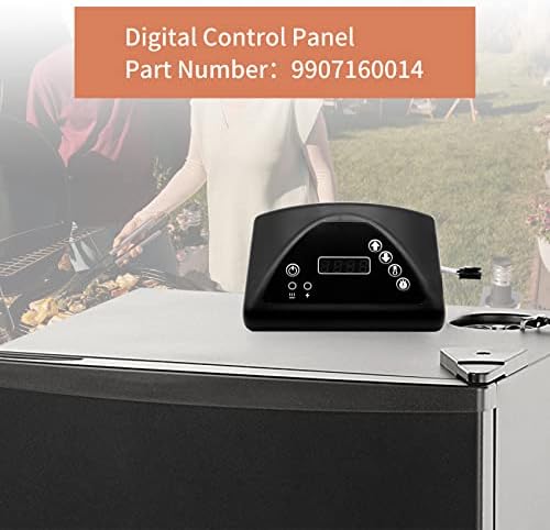 Digital Control Panel, Masterbuilt Replacement Parts, Compatible with Masterbuilt MB20071317/ 20071117/ 21071218 and More MB Electric Smoker Models Top Controller, Part Number：9907160014