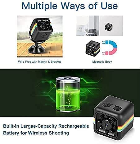 Hidden Spy Camera WiFi Wireless Camera 1080p Mini Home Security Camera Small Cam,Home Camera for Pet/Baby,Outdoor/Indoor Camera Wireless,for Mobile Phone Applications in Real Time No Need Wifi Cam