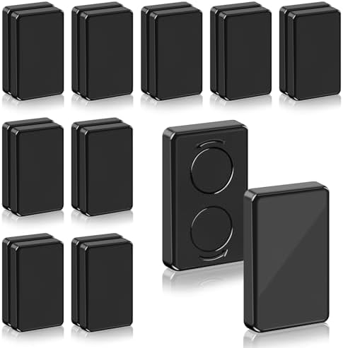 18 Pcs Outdoor Curtain Weights, Plastic Wrapped Magnetic Drapery Weights, Waterproof Heavy Duty Curtain Magnets for Heavy Wind Outside, Shower Curtain, Tablecloth, Flag (Black)