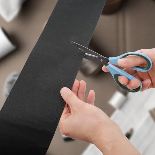 Lusofie Canvas Repair Tape, Waterproof Canvas Repair Self-Adhesive Patch Tent Repair Tape Canvas Repair Kit for Repairing Sofas Clothes Tents Boat Covers Umbrellas Patios Backpacks(Black)