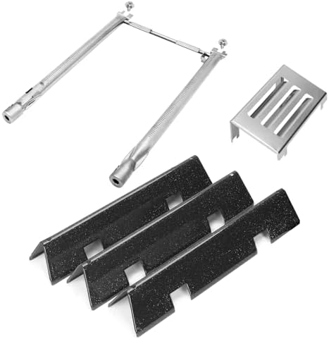 Grill Parts for Weber Spirit II Grill Replacement Parts, 7635 Flavorizer Bars, 69785 Grill Burner and Heat Deflector for Weber Spirit 2 Grill Parts, for Weber Spirit E210 E220 S210 S220