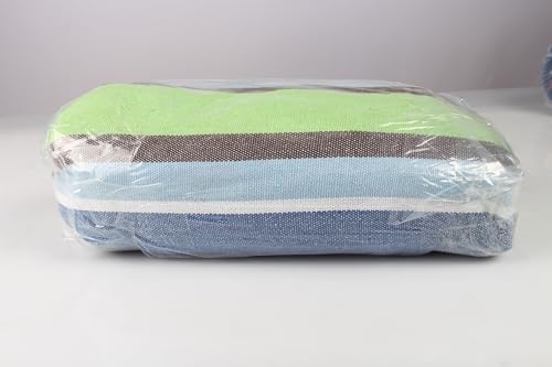 MOSFiATA Hammocks Portable Camping Hammock Upgraded 550lb Comfortable Fabric Hammock with Two Anti Roll Balance Beam and Sturdy Tree Straps for Camping, Patio, Backyard, Outdoor （Light Green）