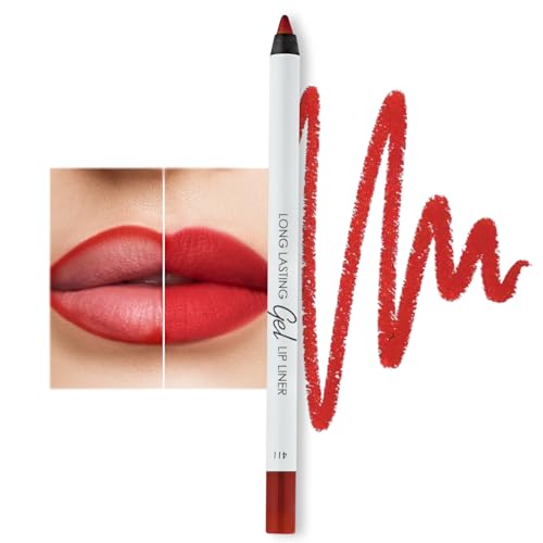 Lamel Gel Lip Liner - Long-lasting formula - Adds Colour & Texture to the Lips - Cruelty-free - Ruby red - N.411