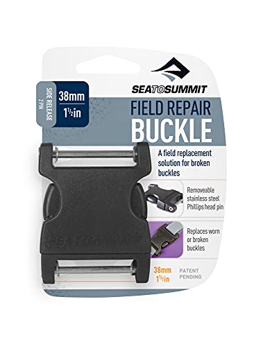 Sea to Summit Stainless Steel 2 Pin Field Repair Buckle - Black, 25mm