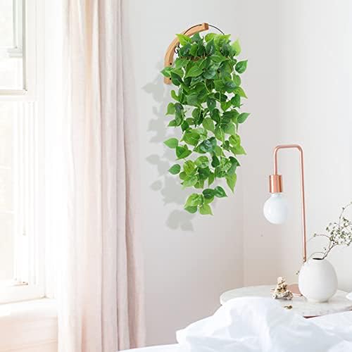 FGSAEOR Plant Hanger, Wall Planters for Indoor Plants, Wooden Wall Mounted Hanging Plant Hooks, Basket Hooks for Lanterns, Flower Bracket, Wind Chimes, Decoration (2-Pack,8-Inch)
