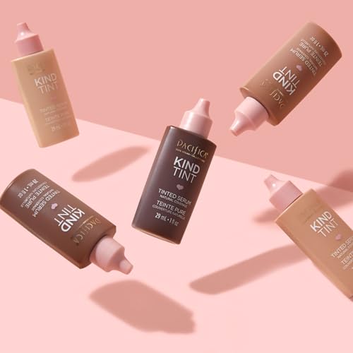 Pacifica Tinted Moisturizer – Kind Tint Serum, Lightweight Hydrating Foundation with Vegan Collagen & Hyaluronic Acid for Dewy Glow, Buildable Coverage, Vegan, 1 fl oz (Shade 22)