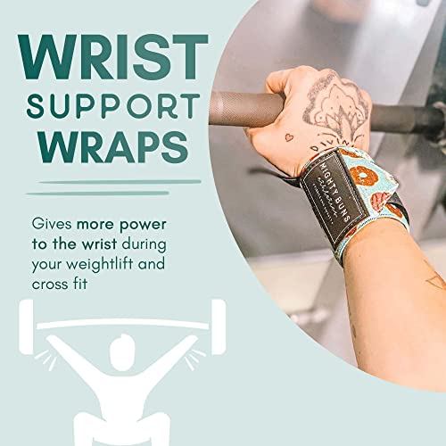 Wrist Wrap for Weightlifting, Wrist Support for Powerlifting Competition, Strength Training and Bodybuilding - Premium Wrist Wraps for Men & Women - Gym Wrist Protection for Everyday Use - Mint