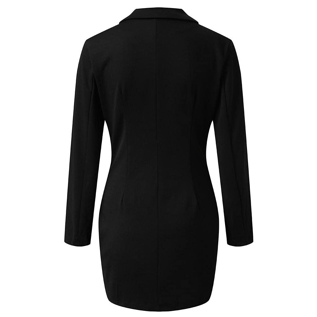 Aniywn Ladies Bodycon Blazer Dress Women Slim Fit Pinstripe Patchwork Bodycon Dress Suit Sets