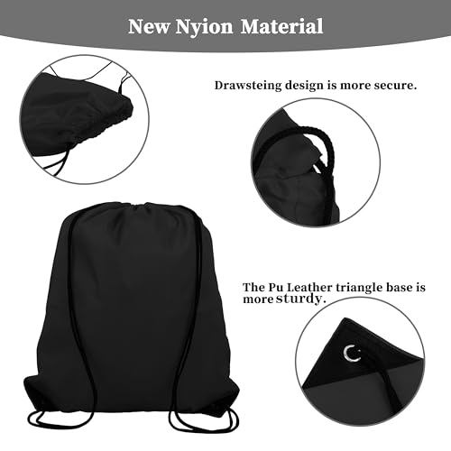 Topspeeder 10 Colors Drawstring Backpack Bags Sack Pack Cinch Tote Sport Storage Polyester Bag for Gym Traveling