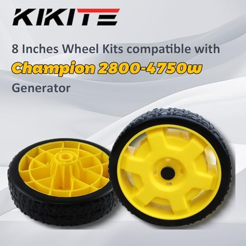 Generator Wheel Kit Compatible with Champion 2800-4750w with Folding Handle and Never-Flat Tires, Generator Replacement Parts 40065
