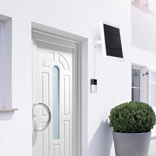 Ring Doorbell Solar Panel - 4W Charger, Compatible with Battery Doorbells, Type-C Charging Port, 9.84ft Cable