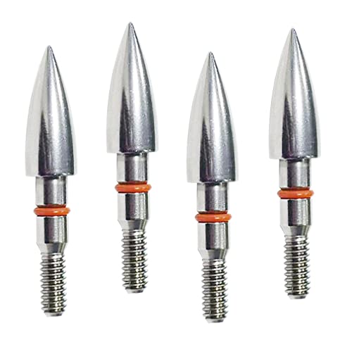 Field Points arrowheads 100 Grains Archery Field Points, 5/16inch Stainless Steel Screw in Archery Field Tips and Broadheads (1 Dozen 12 PCS), 2.9*2.3*0.6