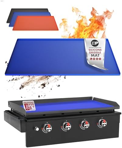 KITCHEN PERFECTION 36" Silicone Griddle Cover Mat For Blackstone Griddle 36 Inch –Hermetic Protection From Rust & Debris All Year, Fits All Blackstone 36 Inch Models -Heavy Duty Food Grade Silicone