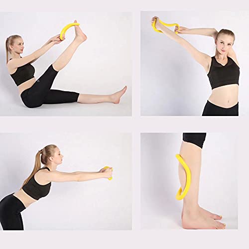 MINGYNS Yoga Ring for Leg Calves,Fitness Circle for Back Toning Thighs Abs and Legs,Training Ring for Yoga, Mobility, Pilates,Gymnastics Exercise Workout (Blue)