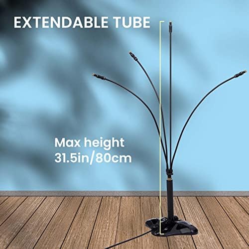 Standing Misters for Outside Patio: Portable Misting System for Cooling Outdoor - 26.5Ft Stand Misting Line with 31.5 Inch Height Water Mister for Yard Garden BBQ Party Pool Water Playing Sprinklers