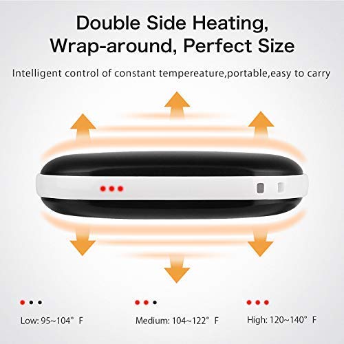Electric Hand Warmer Rechargeable/ 5200 mAh Portable_Charger （Black）
