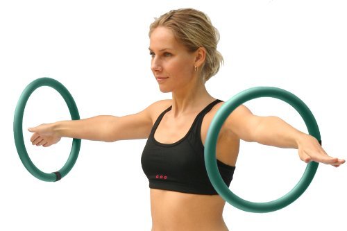 Weighted Sports Hoop: ARMHOOP 400 - Box 400 Gram. 2 Hoops, Workouts and Exercises, multi-color