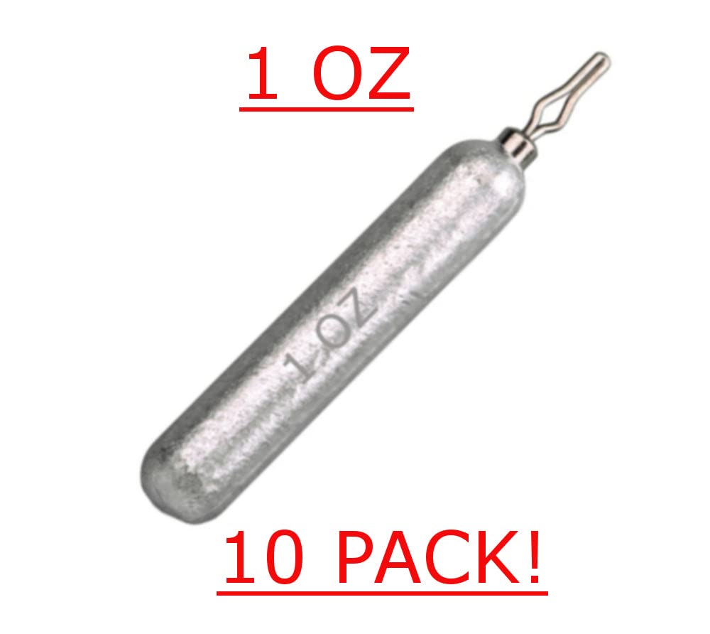 Reaction Tackle- Lead Drop Shot Weights - dropshot sinkers, 1 oz, 10pk