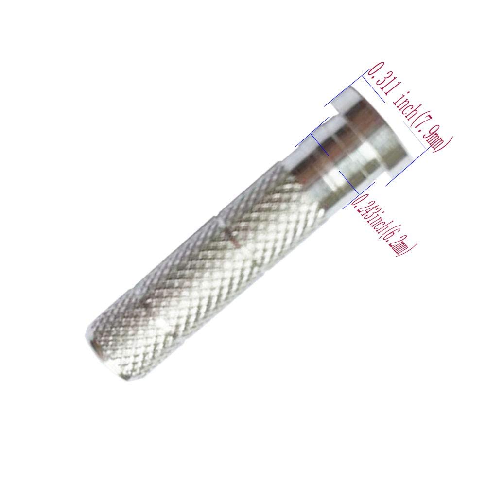 Archery Arrow Aluminum Insert Screw Copper Brass Arrow Inserts Arrowheads Connector,for Diameter.244 Arrow Shaft Archery Accessories(24 PCS)