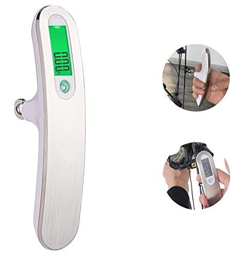 AHOSOUTLY Archery Bow Scale 110 lb/50 kg Recurve/Compound Bow Tuning Scale LCD Display g/oz/kg/lb with Backlight（Include Bandage）