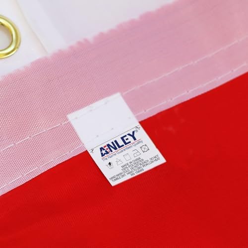 ANLEY EverStrong Series American US Flag 5x8 Foot Heavy Duty Nylon - Embroidered Stars and Sewn Stripes - 4 Rows of Lock Stitching - US National Banner Flags with Brass Grommets 5 X 8 Ft