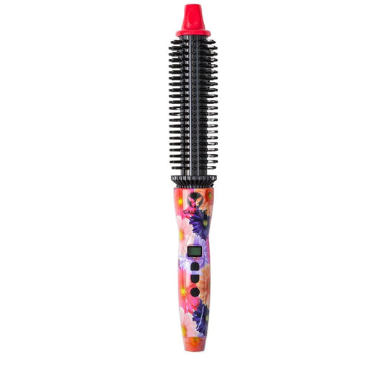 CALISTA Perfecter Pro Heated Round Brush | Curl, Volumize, and Style Hair with No Heat Damage for Healthier Hair | 4 Sizes for All Hair Types | Dual Voltage & Adjustable Temp (Daisy Bloom, 1.0)